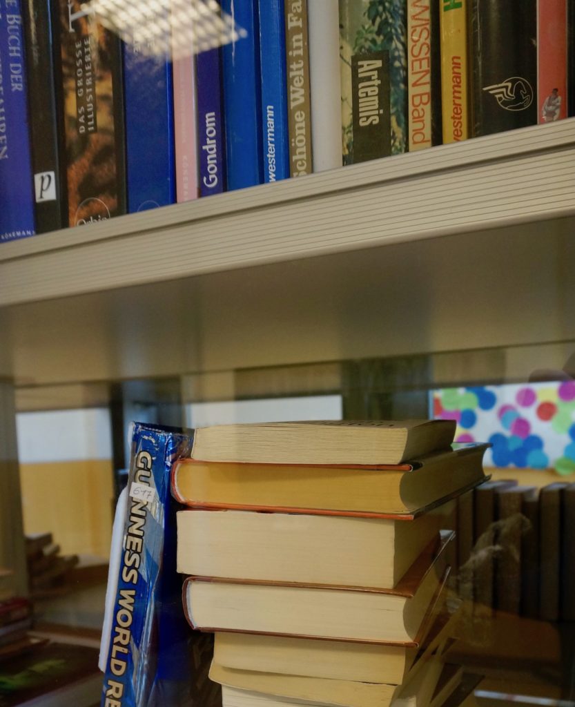 Bücher in der Schulbibliothek