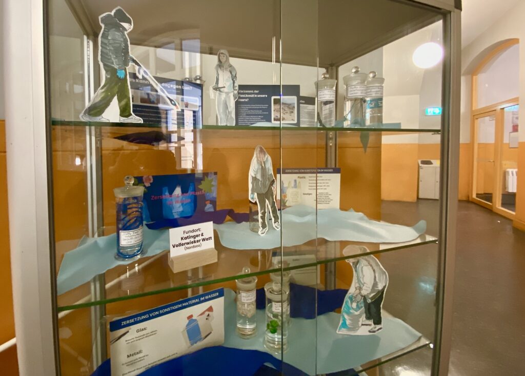 Exponate der Vitrinen-Ausstellung