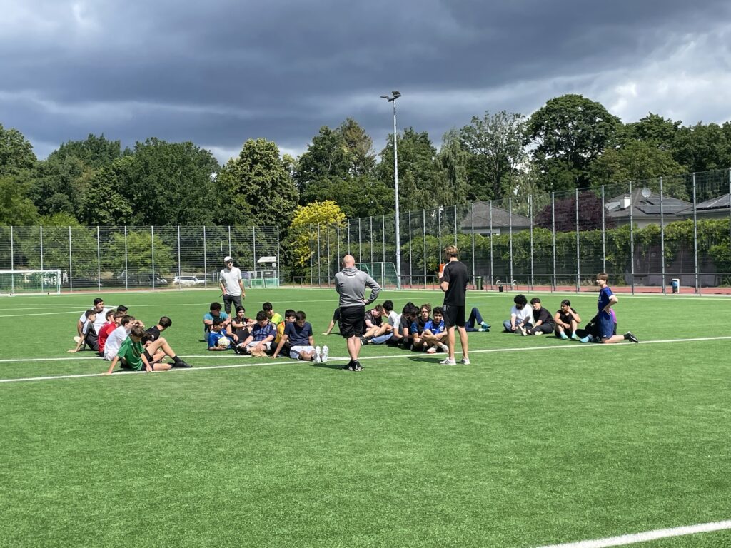 Mannschafts-Aufstellung beim Sportfest