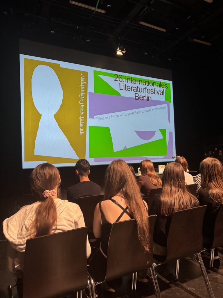 Beim Literaturfestival
